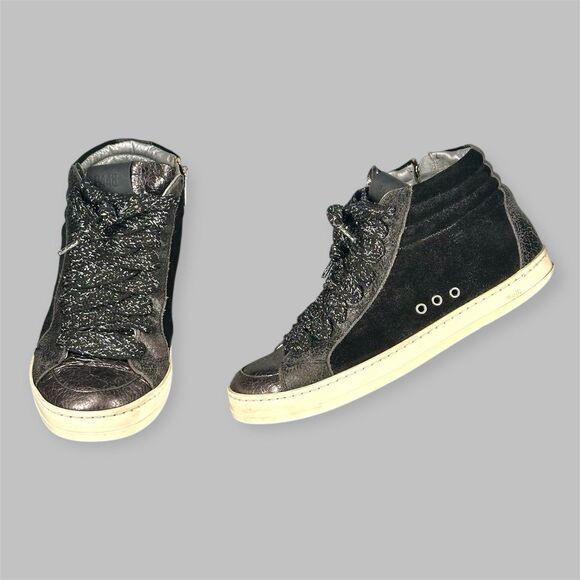 P448 Shoes - P448 Shoes Womens Size EU 36 / US 6 Black Skate Boster Mid Top Sneaker